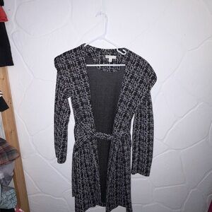 Cato Monochrome Patterned Trench Coat